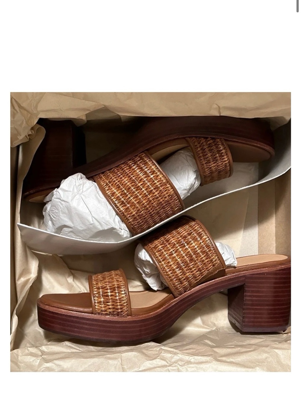 New Madewell Women's Odin Double Strap Platform Sandals